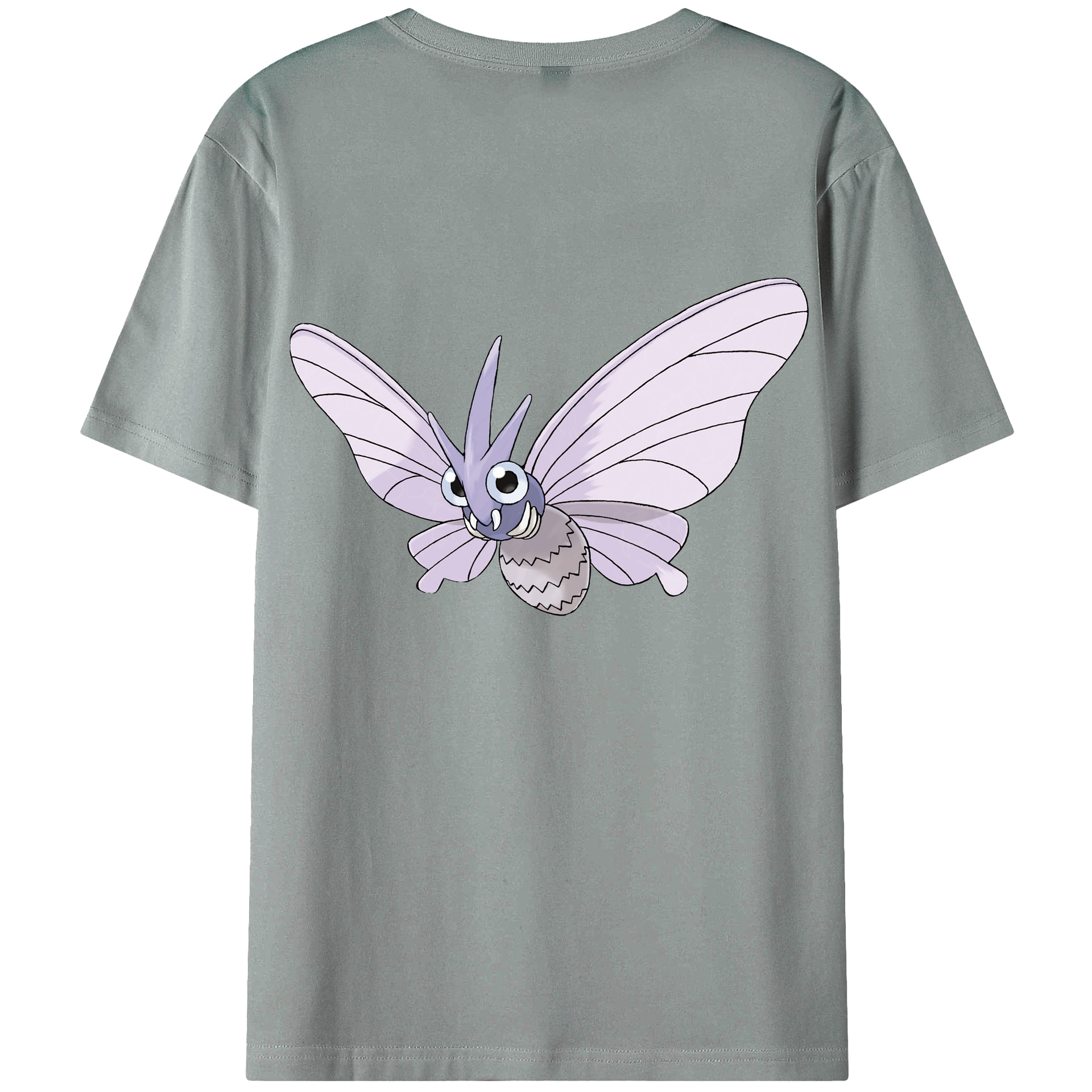 （画像用） ポケットモンスター Pokémon 綿100％ メンズ半袖Tシャツ（バックプリント） 通気性